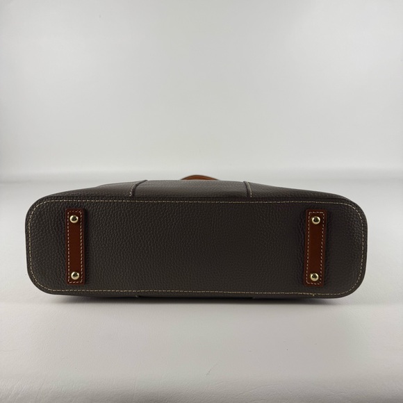 Dooney & Bourke Two-Tone Pebbled Leather Large Tote Bag - Picture 4 of 12